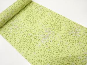 アンティーク　草花模様　羽尺反物